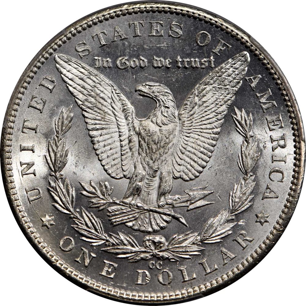 1889-CC Morgan Silver Dollar. MS-63 (PCGS). CAC., MS63 - PCGS