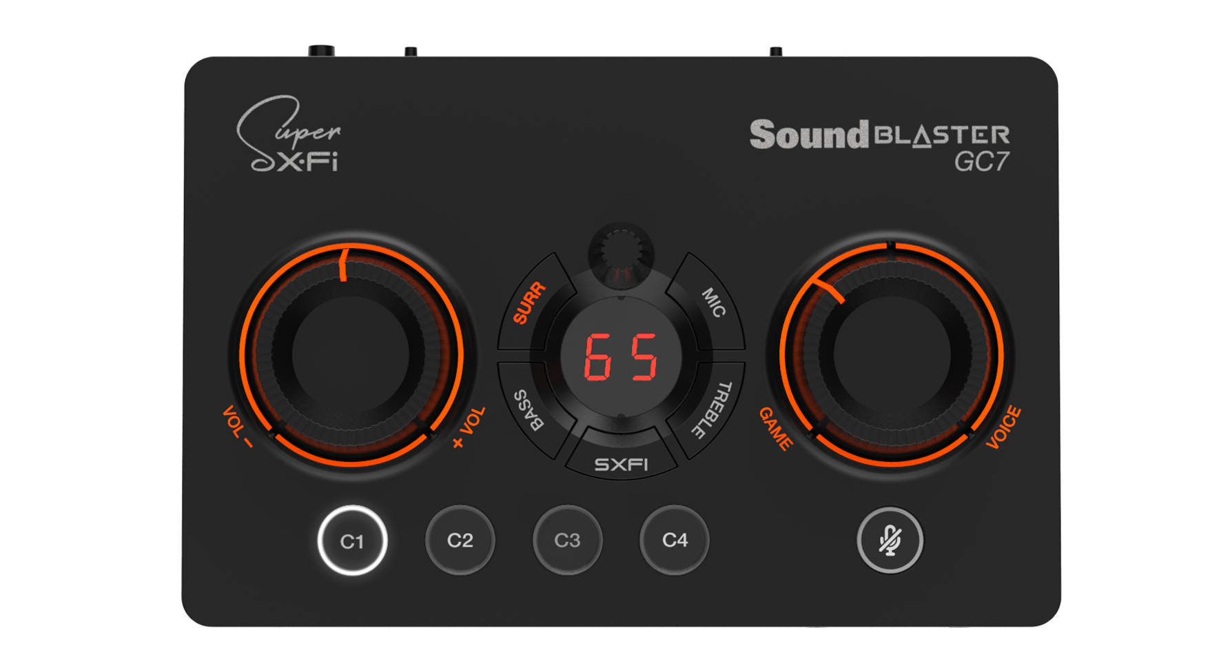 Sound Blaster GC7 - カスタマイズが可能なプログラマブル ボタンを