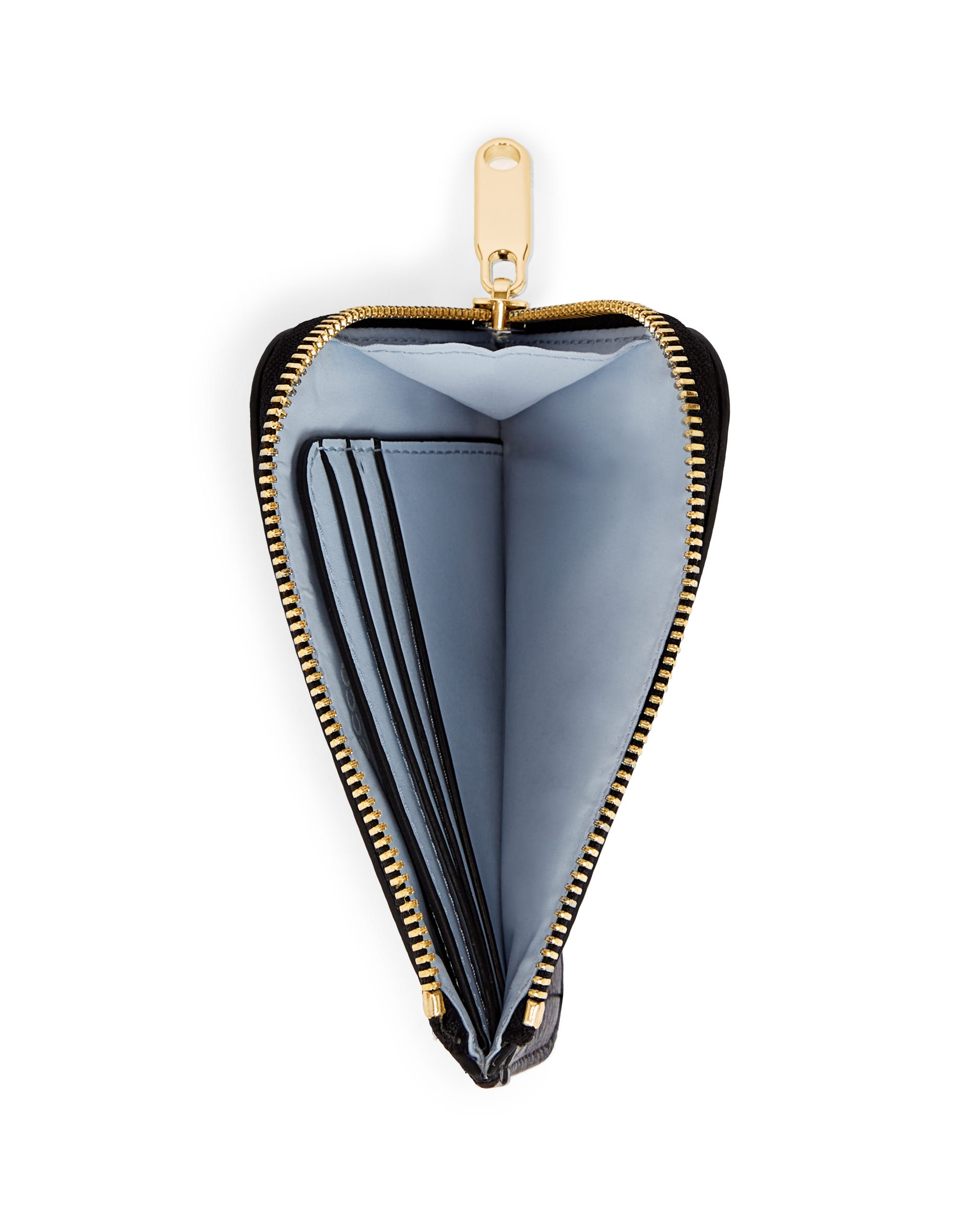 ECCO Card Case Zipped Pebbled レザーカードケース | ブラック