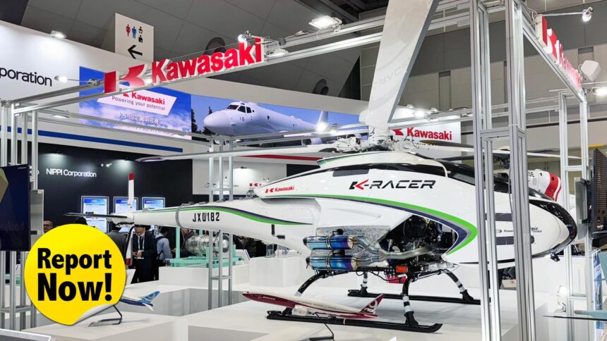 川崎重工、Ninjaエンジン搭載ヘリドローン「K-RACER-X2」や新型航空機