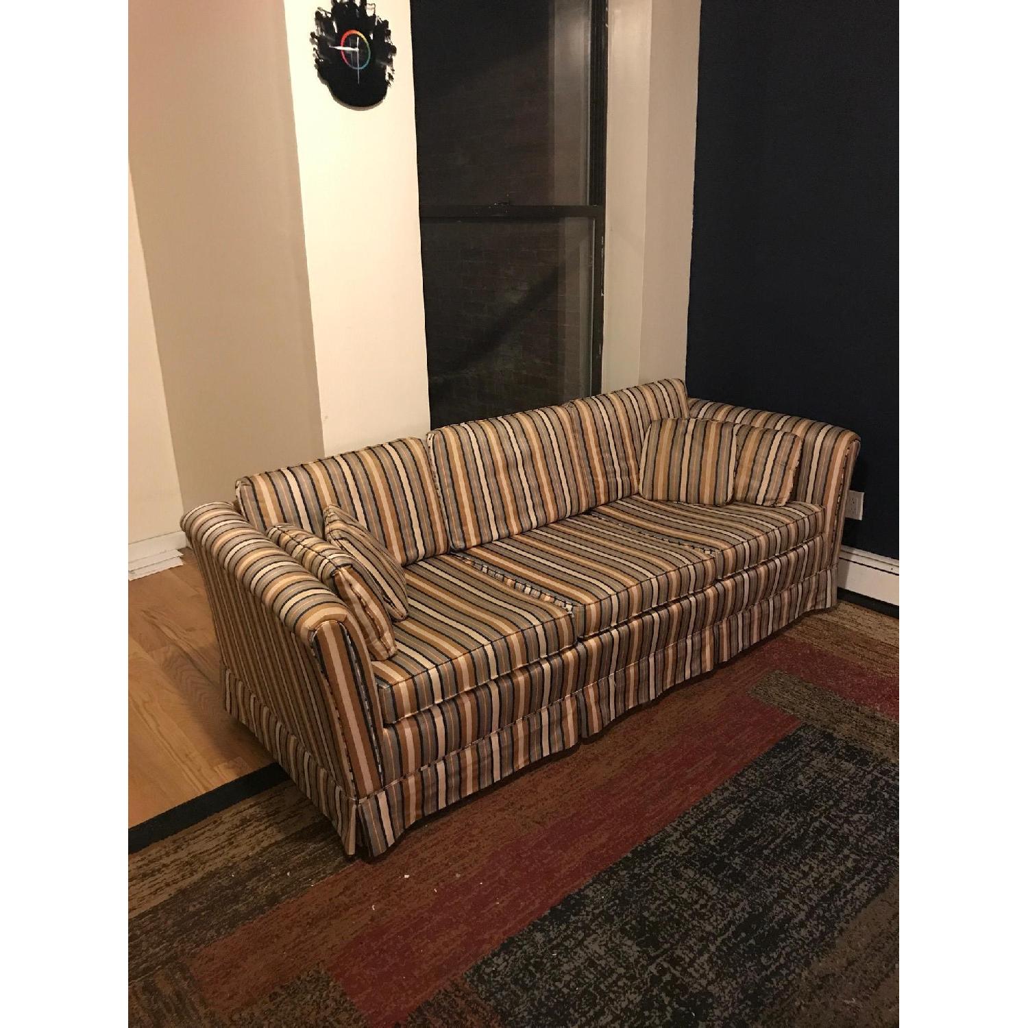 Vintage Stripe Pattern Couch - AptDeco