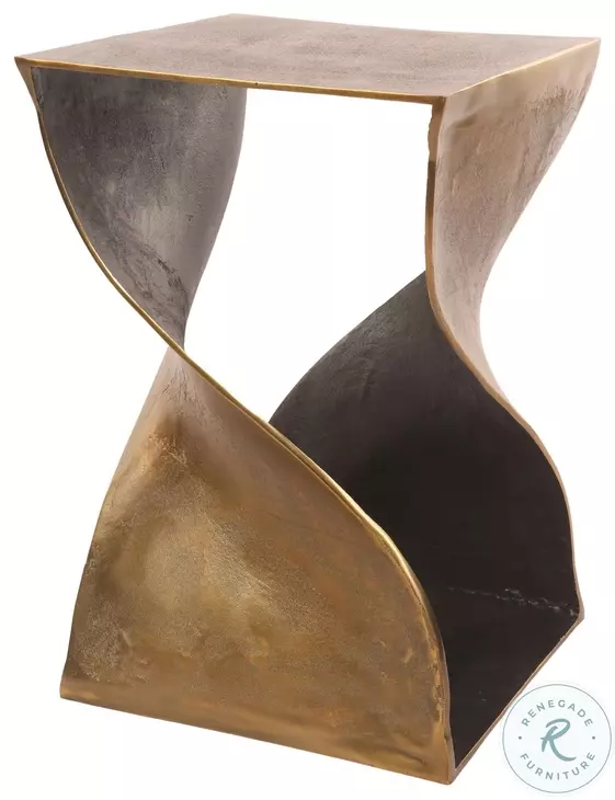 Twist Antique Brass Accent Table From Home Gallery Stores | Home