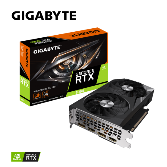 Placa video GigaByte GeForce RTX 3060 WINDFORCE OC 12G GV