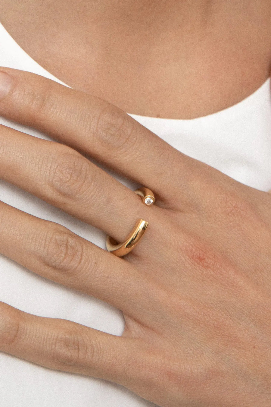 Cuff tube ring - DAUGHTERS JEWELRY