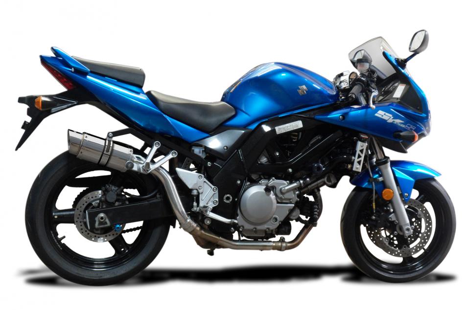 SUZUKI SV650 S 03-15 Hi-LEVEL 200mm ROUND STAINLESS SILENCER