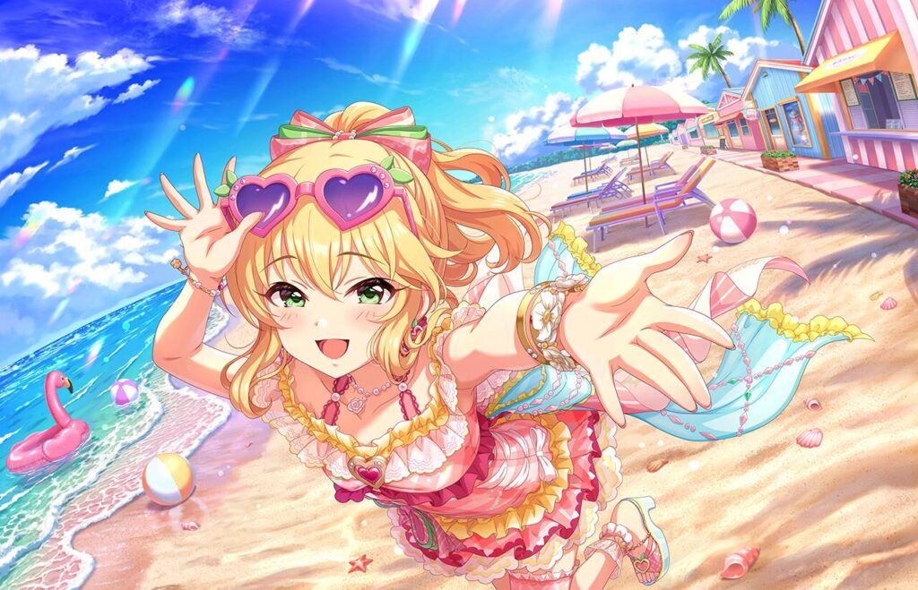 デレステ】2周目ブランフェス限定SSR［素顔のピーチバカンス］櫻井桃華