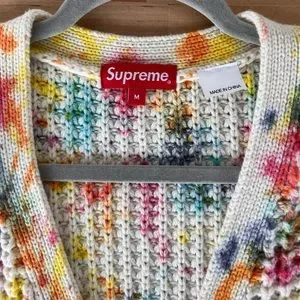 Supreme | Sweaters | Supreme Waffle Knit Cardigan Tiedye Fw2