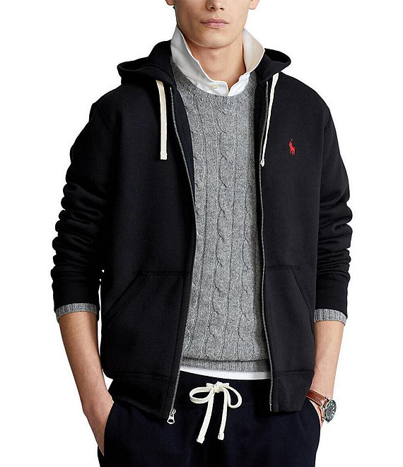 Polo Ralph Lauren Classic Solid Full Front Zip Fleece Hoodie