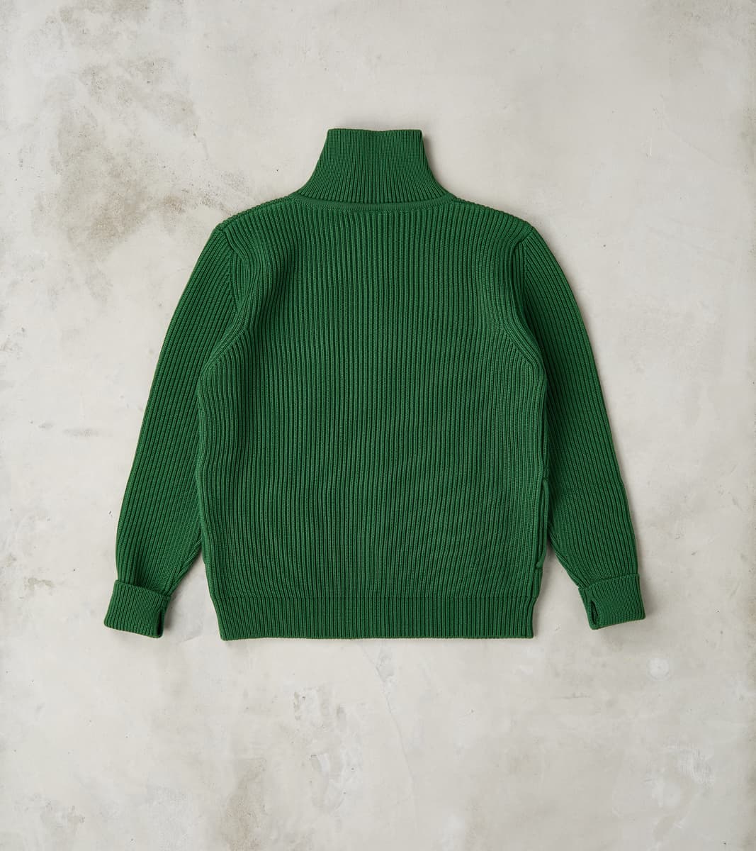 Andersen-Andersen Navy Full Zip Pocket Sweater - Green – Division