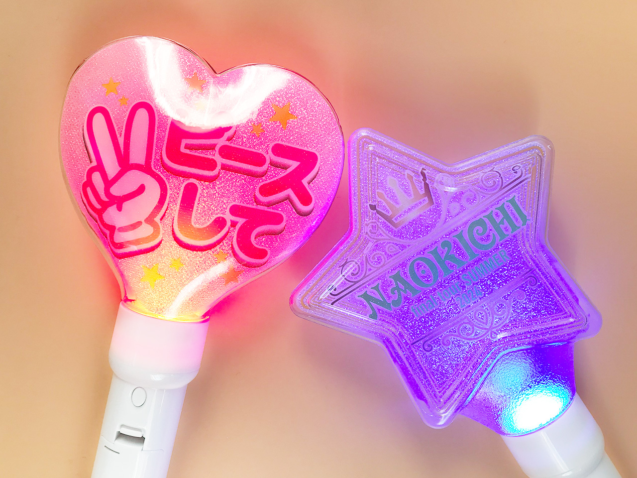 立体型ペンライト（ハート型・星型）の同人グッズを作成 | 同人グッズ.jp