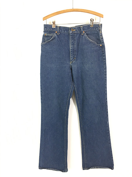 古着 70s USA製 Lee 200-0341 ブルー デニム パンツ ジーンズ フレア