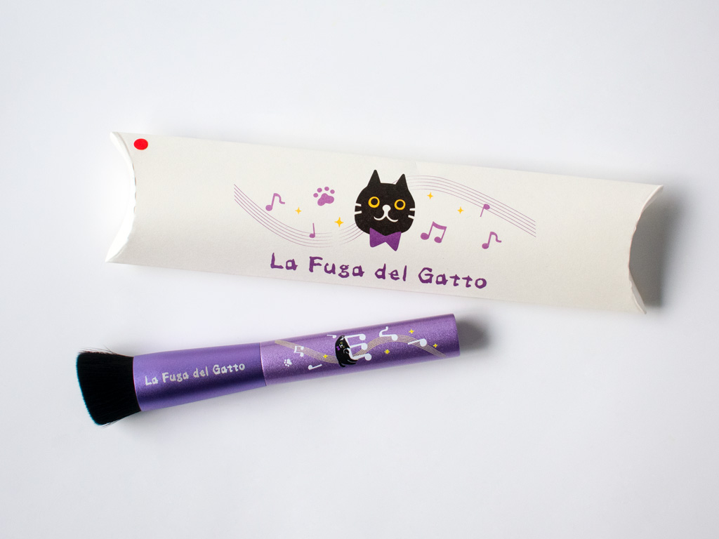 熊野化粧筆 晃祐堂 La Fuga del Gatto ファンデーションブラシ