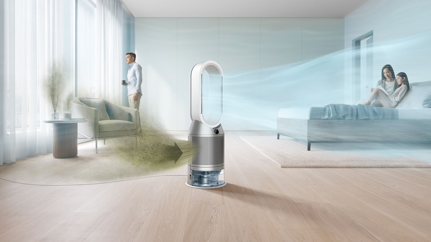 Dyson Purifier Humidify+Cool 加湿空気清浄機 ホワイト／シルバー