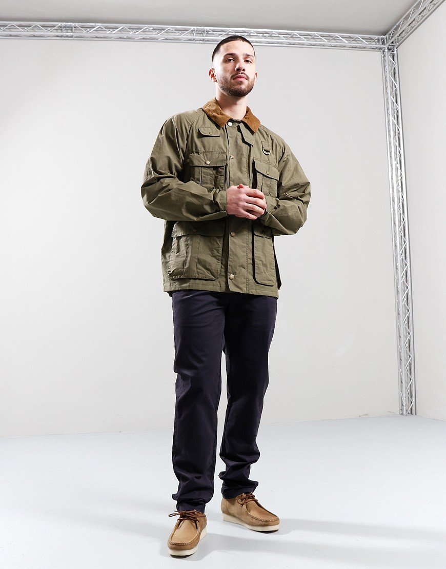 Barbour Modified Transport Jacket Dusky Green - Terraces Menswear