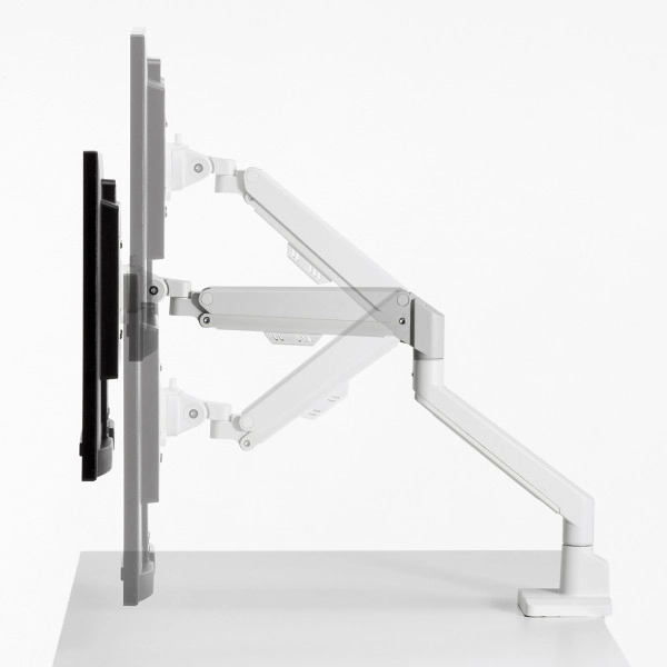 モニターアーム(シングル・ガススプリング式・薄型ショートクランプ