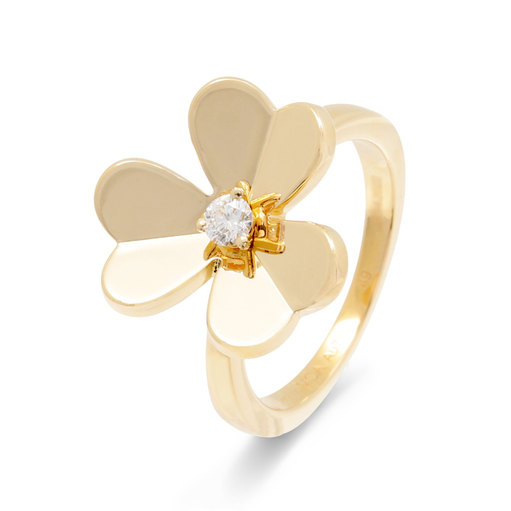 中古] ヴァンクリーフ&アーペル フリヴォル リング 1フラワー スモール