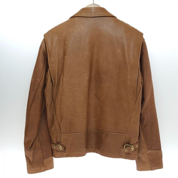 Schott ショット シングルライダースジャケット SIZE 40 ブラウン