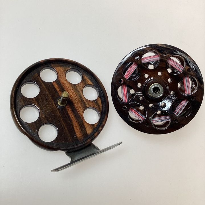 ツルヤ 黒鯛ヘチ釣り木製リール 黒檀 - 中古 - なんでもリサイクル
