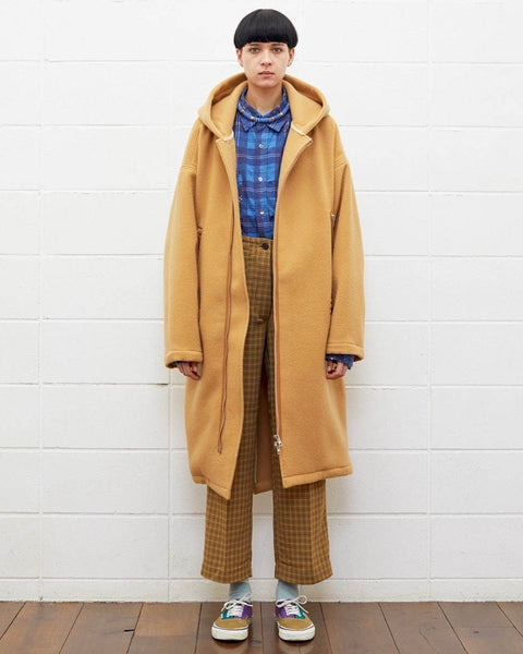 UNUSED】FISHTAIL HOODED WOOL COAT | EDISTORIAL STORE