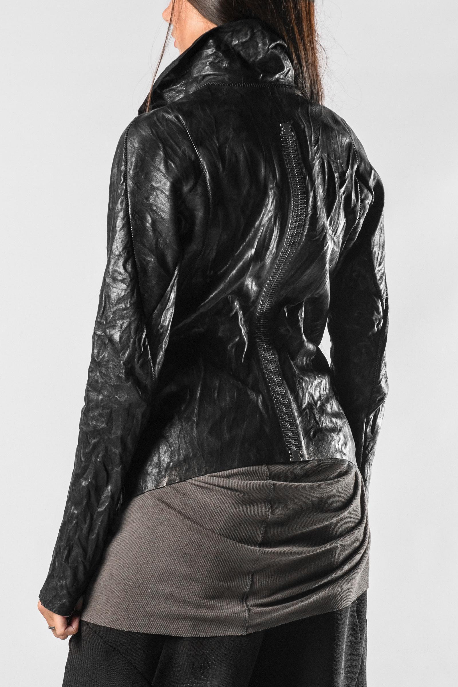 Isaac Sellam High-neck Leather Jacket | Elixirgallery
