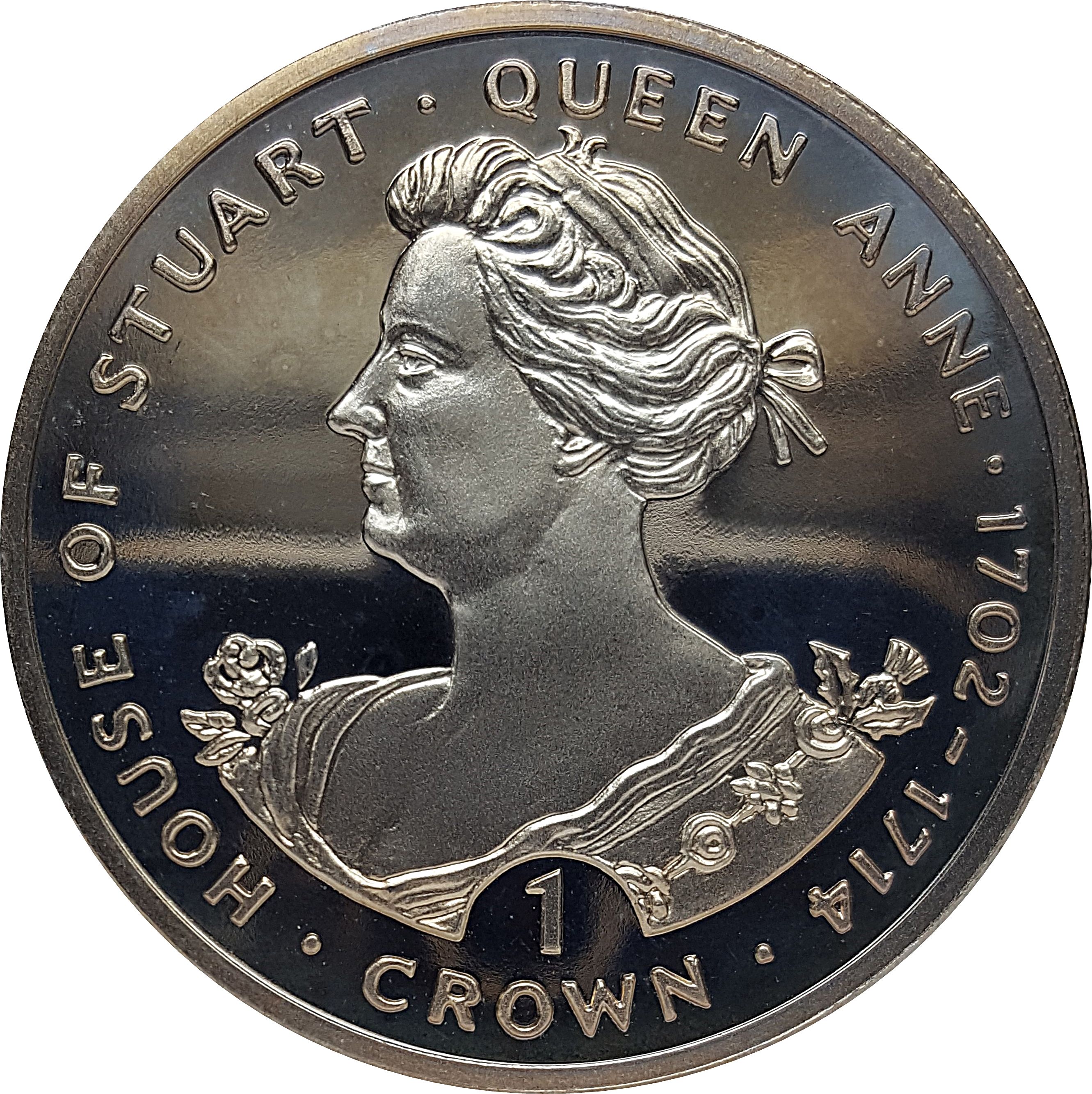 1 Crown - Elizabeth II (Queen Anne) - Gibraltar – Numista