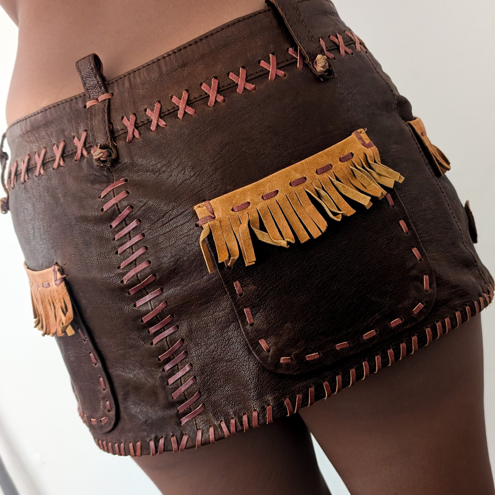 Dsquared2 leather skirt 2005 - M – Al fintage