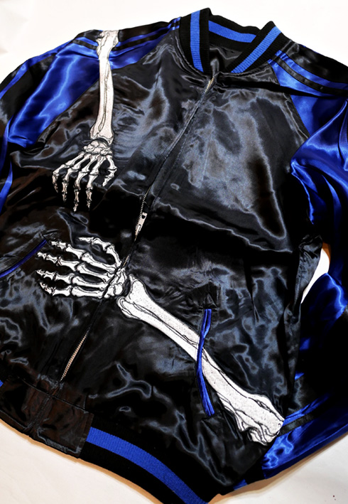 抱き着き髑髏 スカジャン リバーシブル 花旅楽団 M ヒプマイ 浅沼