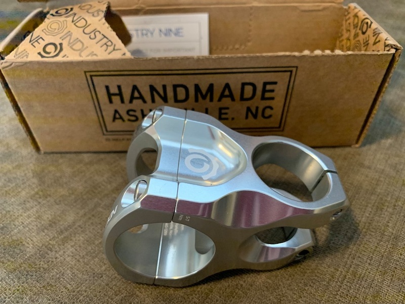 2020 Industry Nine i9 A35 stem 50mm, Silver NEW in box For Sale