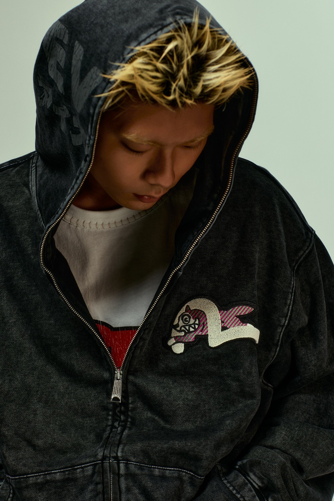 EVISU X ICECREAM カモメ ジップアップフーディー