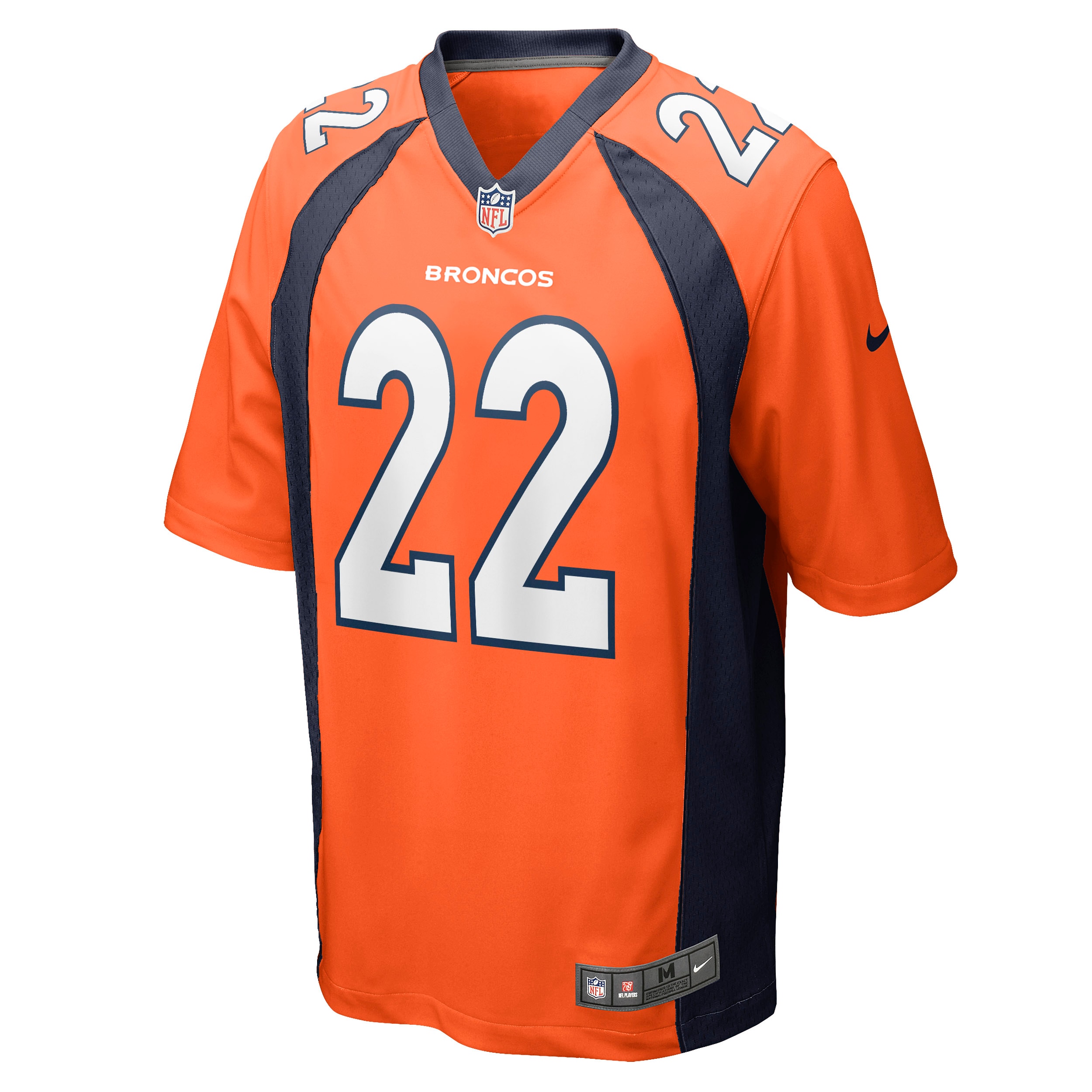 Men's Nike Kareem Jackson Orange Denver Broncos Game Jersey