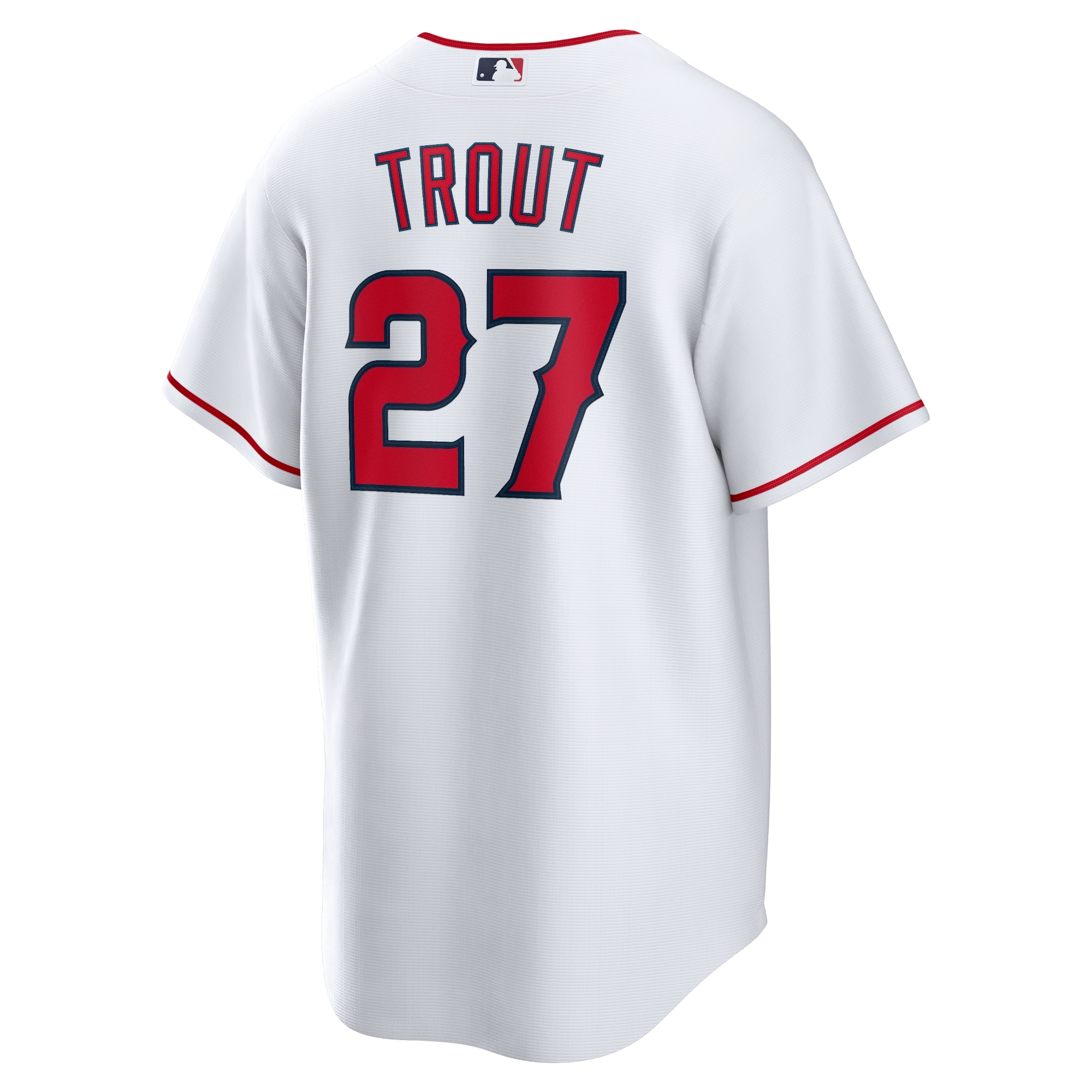 Men's Los Angeles Angels Mike Trout Nike White Home Replica Player