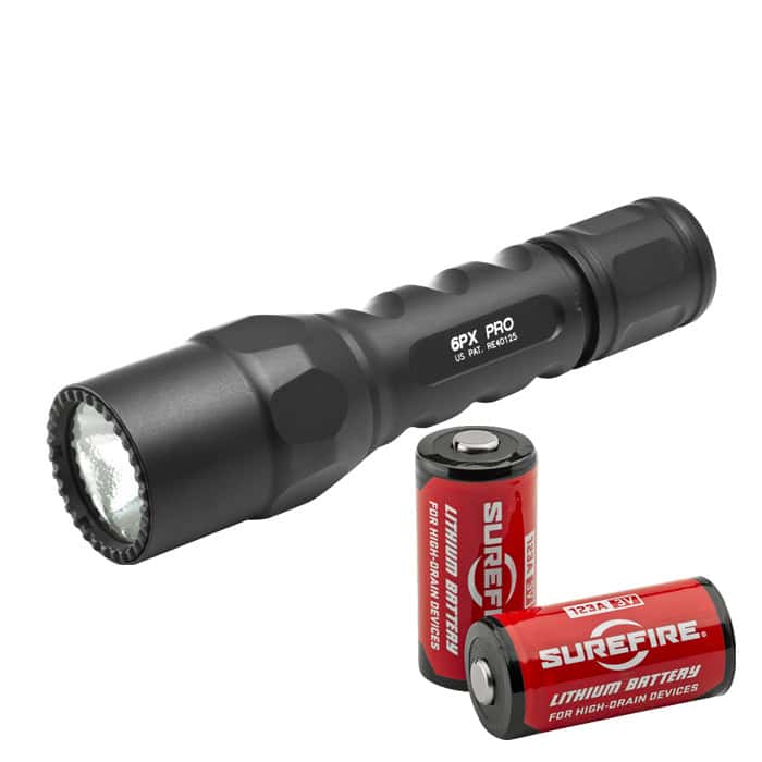 Surefire 6PX PRO Flashlight LED 600 Lumen 6PX-D-BK w/ 2 Free
