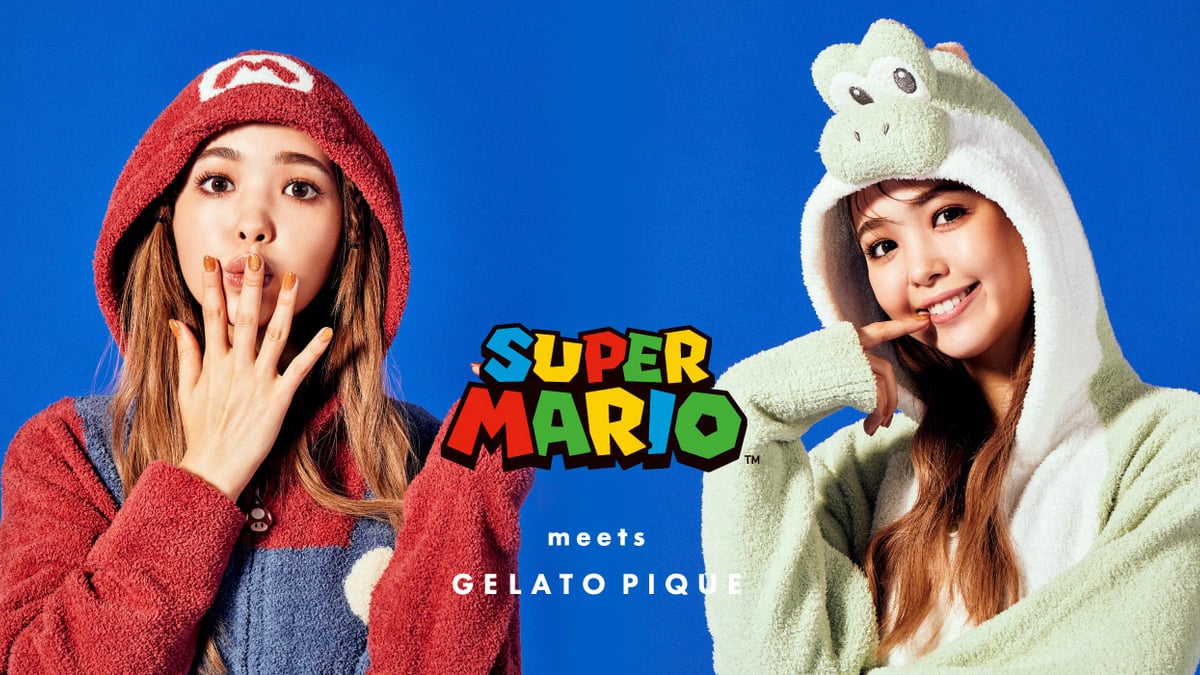 ジェラート ピケ」がスーパーマリオとコラボ、ルームウェアや
