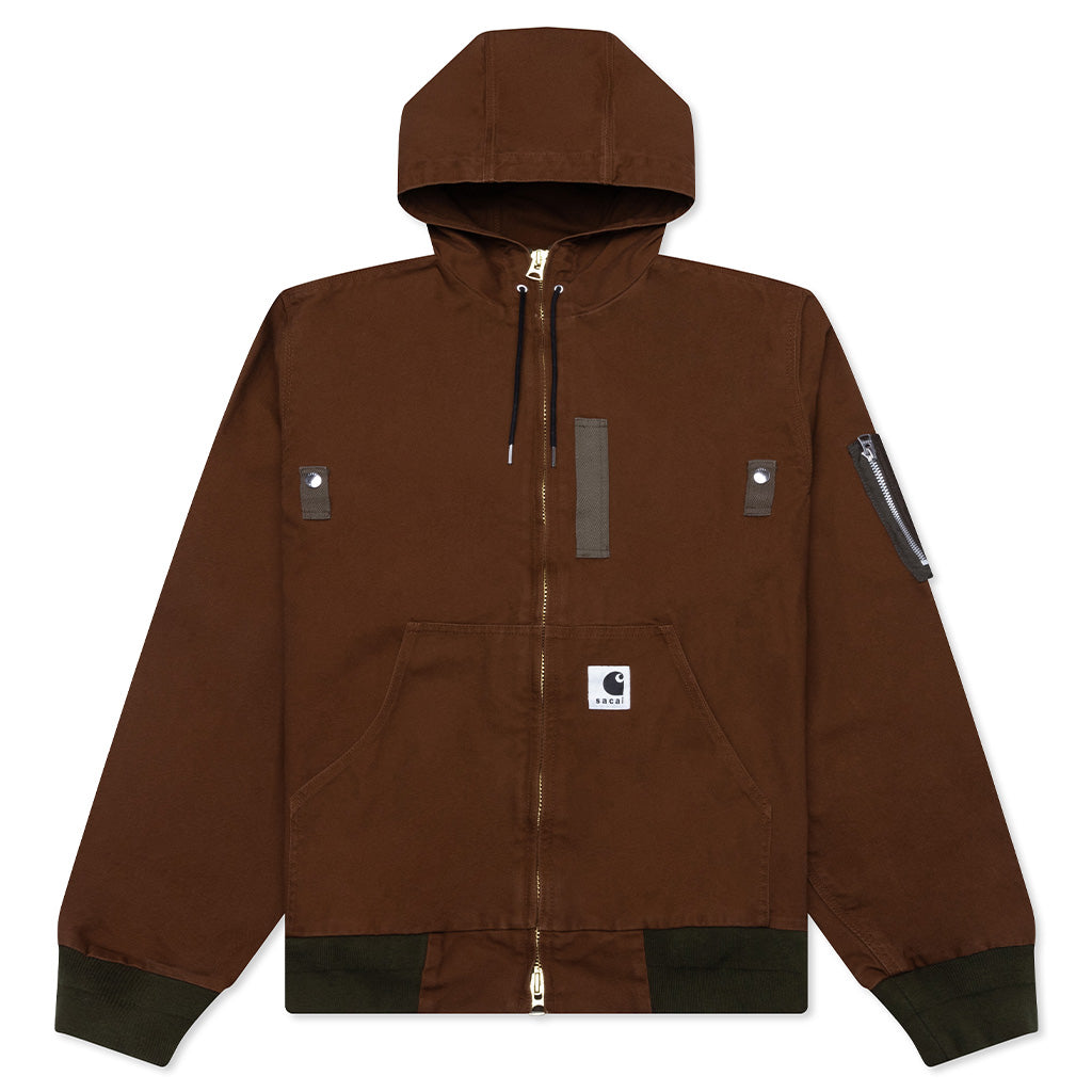 Sacai x Carhartt WIP Washed Duck Hooded Blouson - Dark Beige – Feature