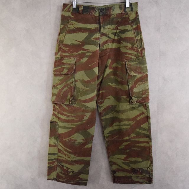 40's〜50's FRENCH ARMY リザードカモ TROUSERS W30フランス軍