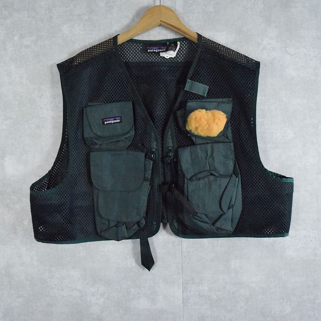 90年代 90s パタゴニア メッシュベスト グリーン | ビンテージ古着屋