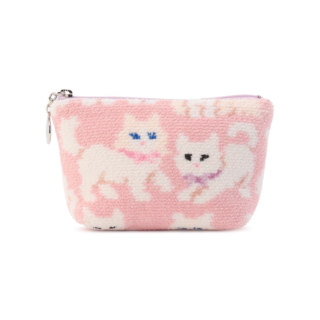モフモフネコチャン 舟型ポーチS L/MNC-260280(ペールピンク