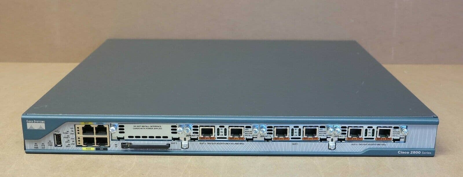 Cisco 2801 CISCO2801-SRST/K9 Fast Ethernet Network Router Security