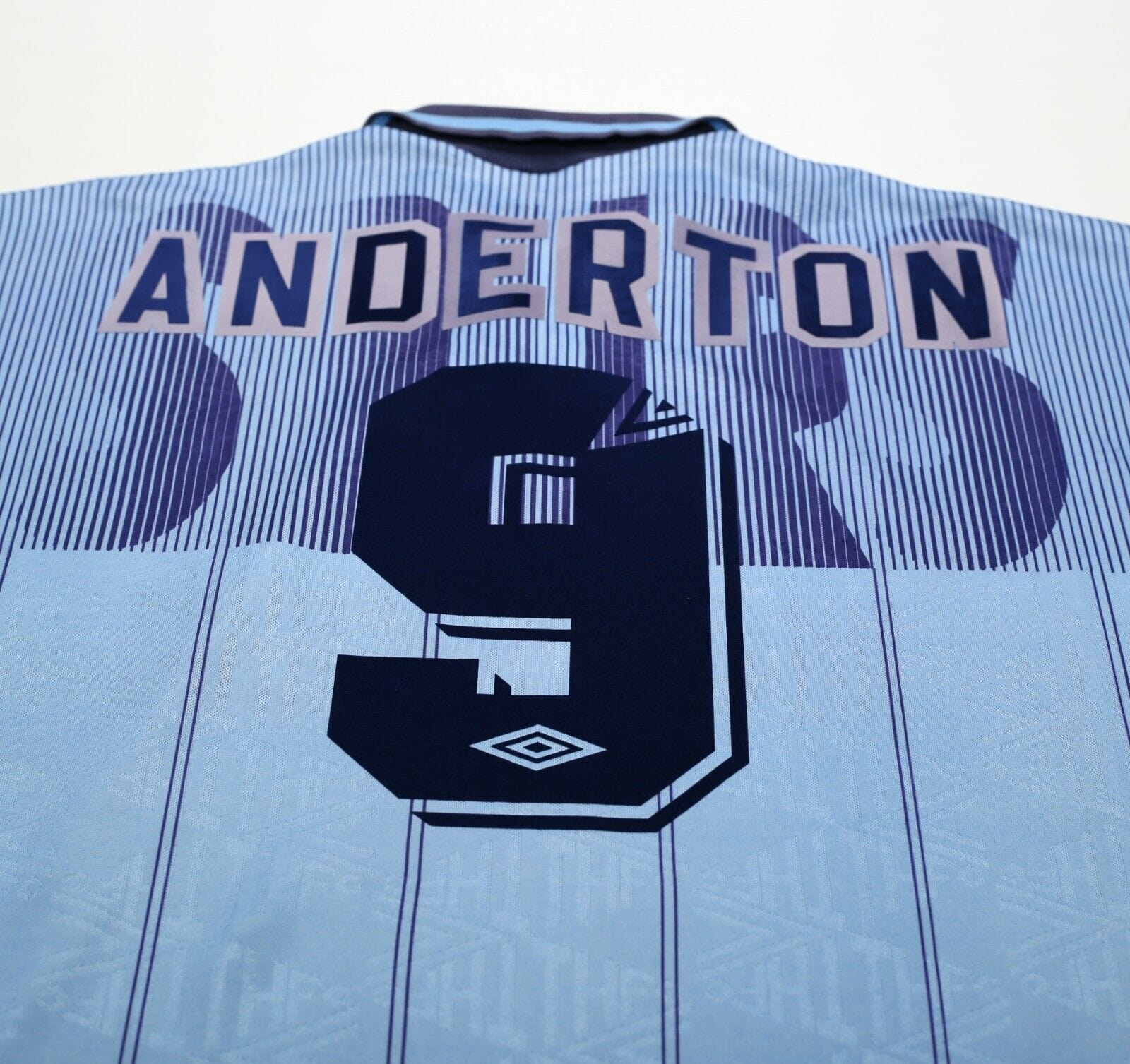1991/94 ANDERTON #9 Tottenham Hotspur Vintage Umbro Third Football
