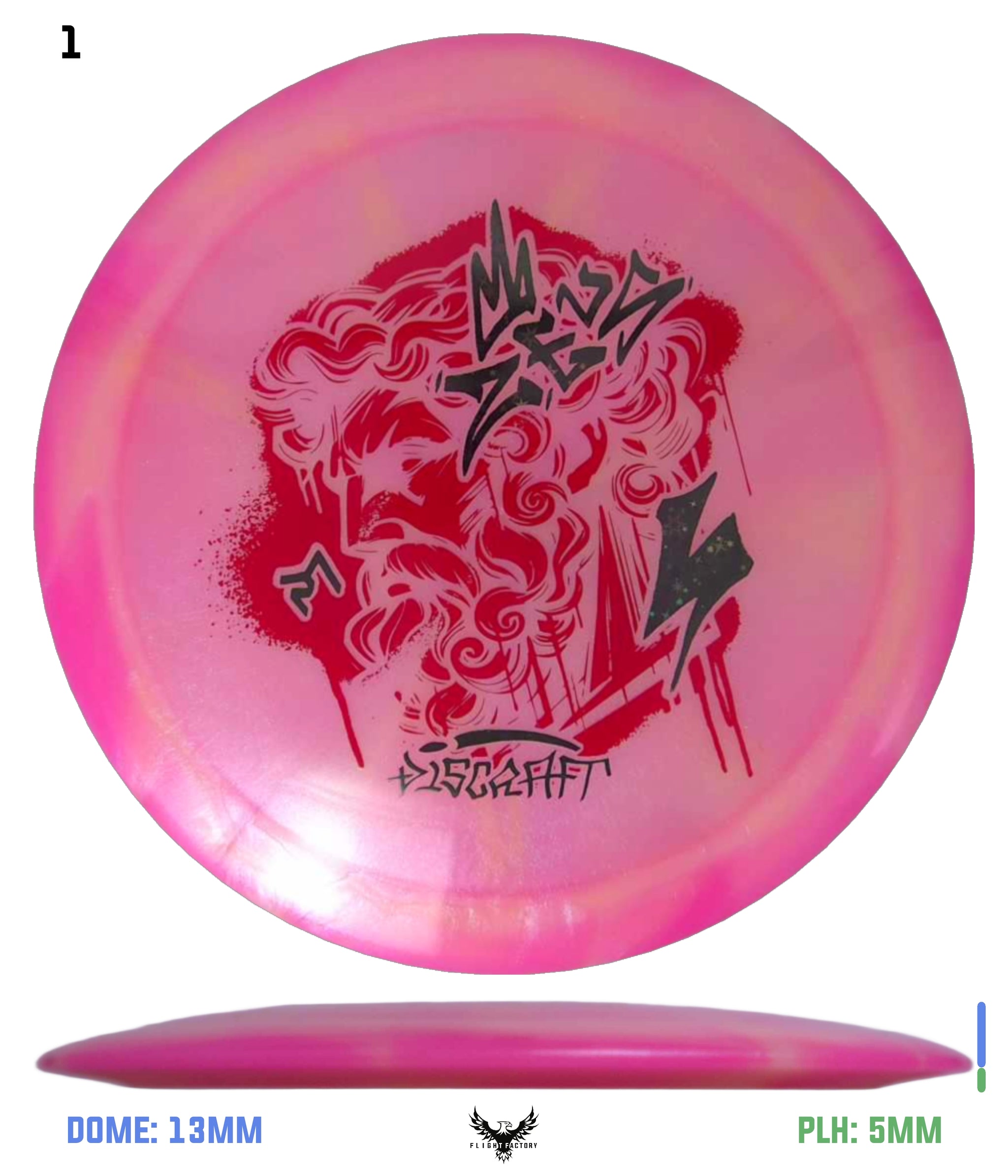 Discraft Paul McBeth Z Swirl Colorshift Zeus - Supreme Flight Open