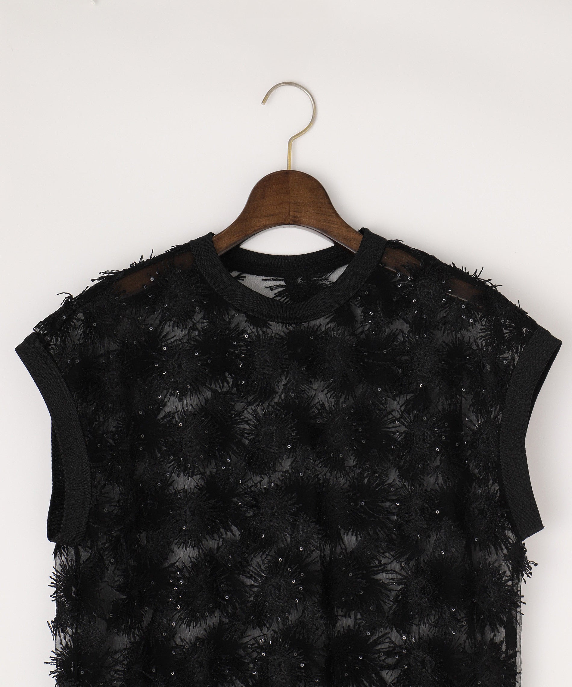 チュールフラワーシアートップス – FACE SANS FARD