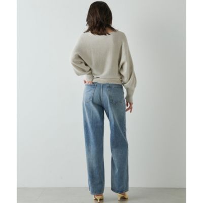 Whim Gazette(ウィム ガゼット)のセンタープレスワイドデニム通販