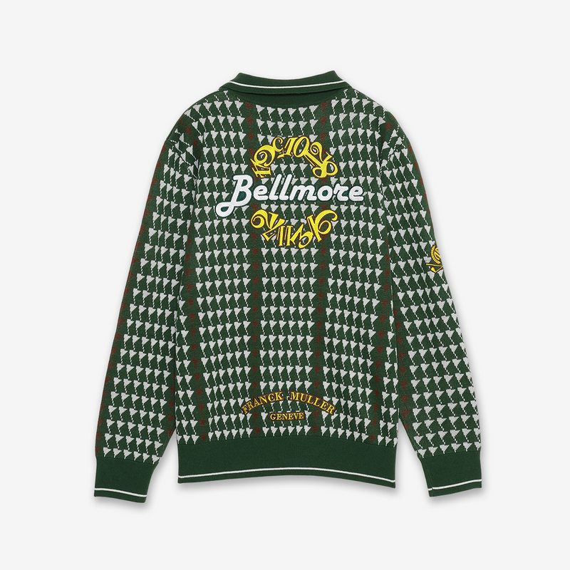 FRANCK MULLER × BELLMORE COLLABO PATTERNED L/S KNIT GREEN – FRANCK