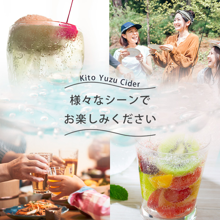 定期便6回】きとうゆずサイダー 340ml 24本入りセット×6回 計144本