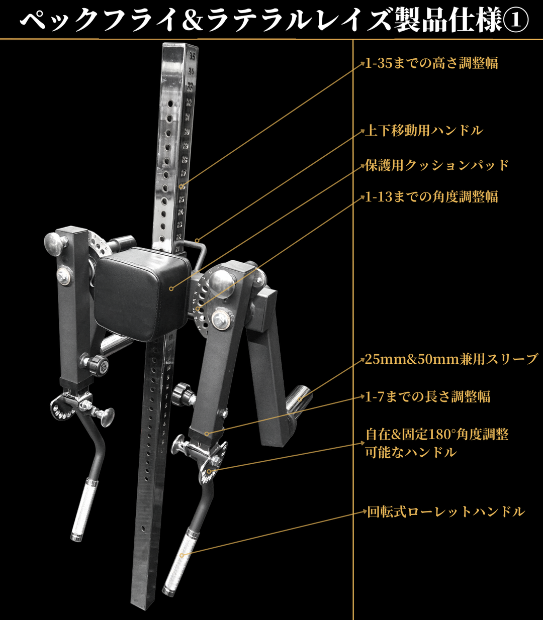 ペックフライ＆ラテラルレイズアタッチメント – GentlemanFitnessClub