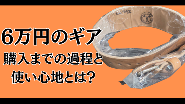 ニコライ堂トレーニングベルト】6万円のトレーニングギアをレビュー