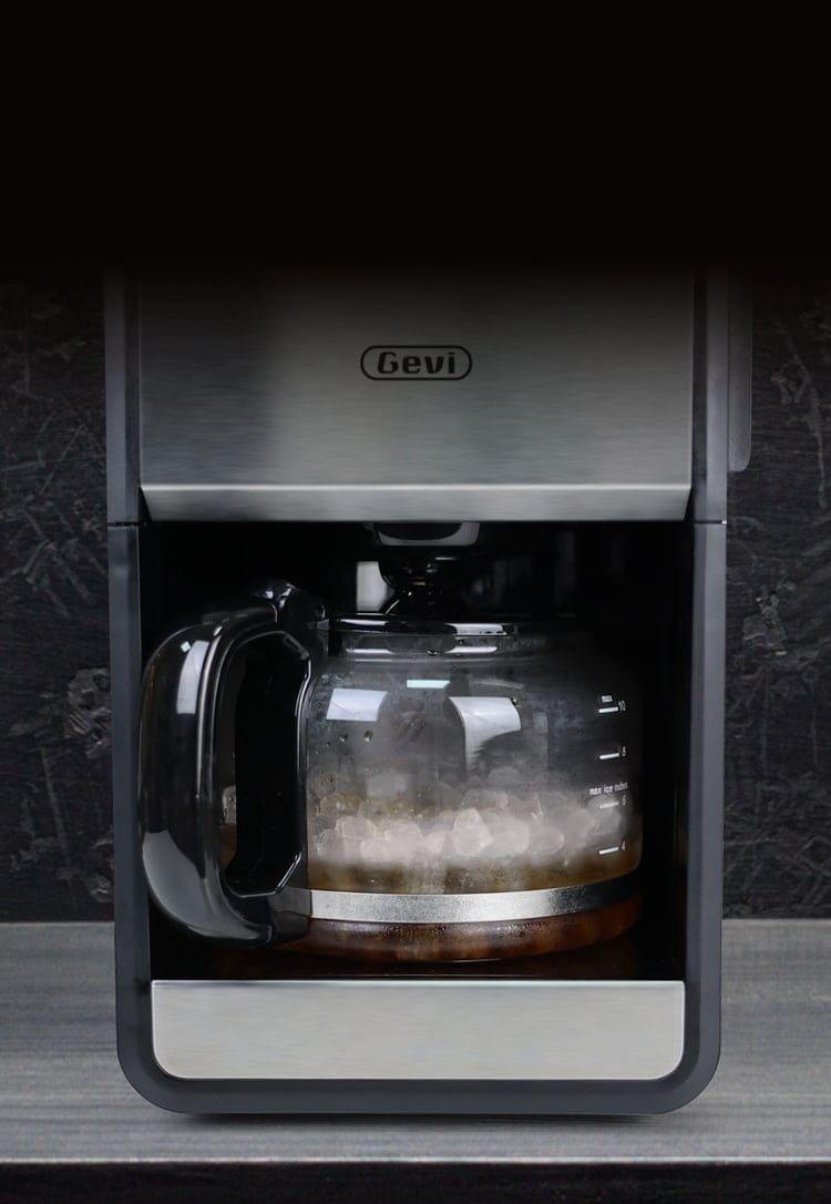 GEVI | 10-Cup Drip Coffee Maker Machine with Grinder and LED