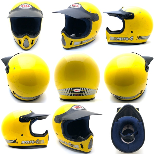 純正バイザー付 BELL MOTO4 YELLOW 58cm | SPEED ADDICT