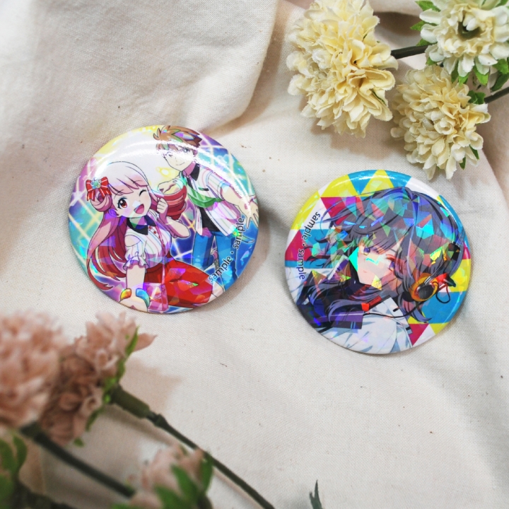 ホログラムPP缶バッジ57mm | オリジナルグッズ・アクリル・缶バッジ