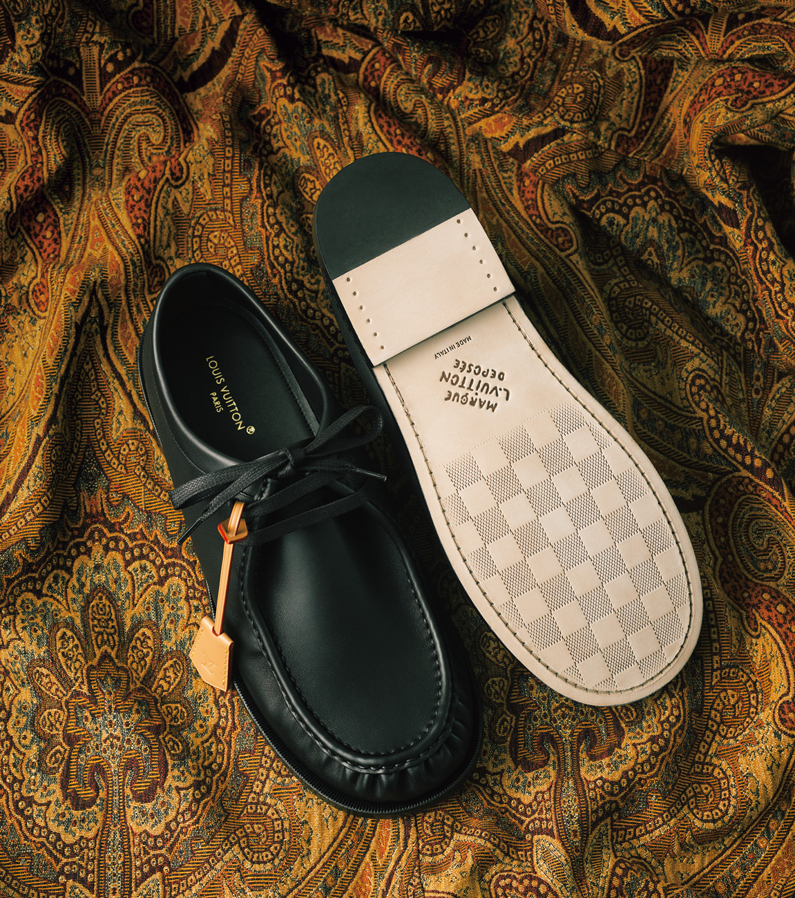 ルイ・ヴィトン、靴裏の「ダミエ」も素敵な大人のモカシンシューズ